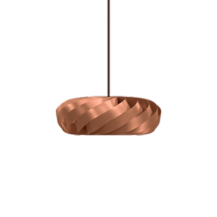 TR5 Pendelleuchte, Alu/Kupfer, 40 x 18 cm