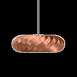 TR5 Pendelleuchte, Alu/Kupfer, 60 x 20 cm