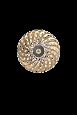 TR5 Wandleuchte, gebürstet Alu/Gold, 60 x 20 cm