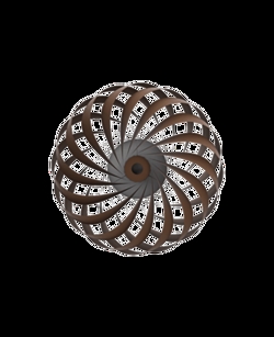 TR5 Wandleuchte, Birke/Braun, 40 x 18 cm