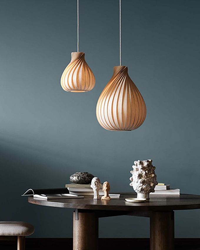 TR42 Pendelleuchte, Birke/Natur, 40 x 55 cm