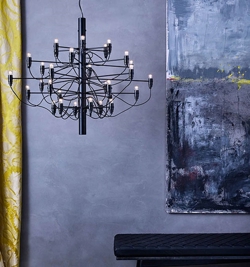 Flos 2097/30 Kronleuchter LED, schwarz