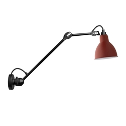 Lampe Gras No 304 L40 Wandleuchte, schwarz/rot