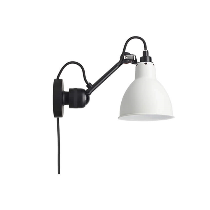 Lampe Gras No 304CA Wandleuchte, schwarz/weiß