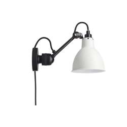 Lampe Gras No 304CA Wandleuchte, schwarz/weiß