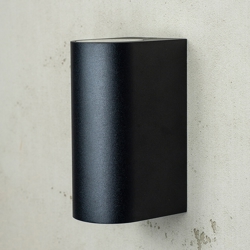 Læsø Außenwandleuchte Up/Down, schwarz