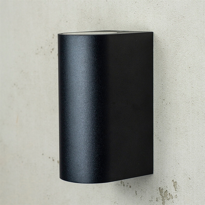 Læsø Außenwandleuchte Up/Down, schwarz