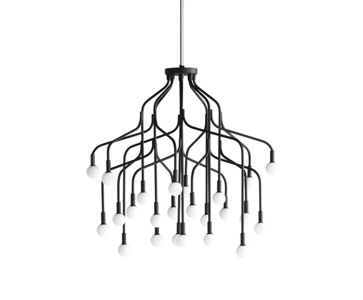 Vekst große Kronleuchter, schwarz