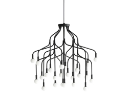 Vekst große Kronleuchter, schwarz