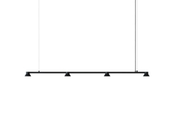 Hat Linear large Pendelleuchte, schwarz