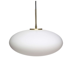 Muse Pendelleuchte Ellipse, Weiß