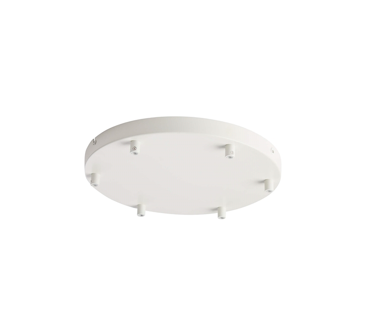 Woud Baldachin für 6 Pendelleuchten, weiß