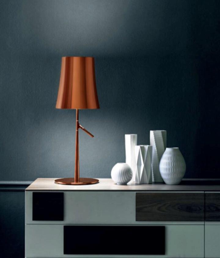 Birdie Tavolo Small LED, Kupfer