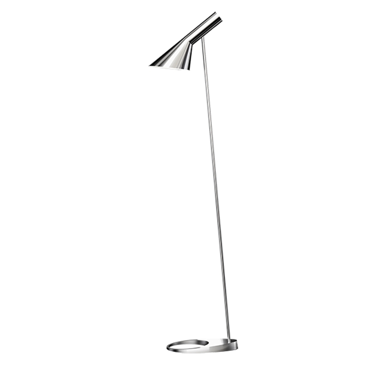 AJ Stehleuchte, polierter Stahl