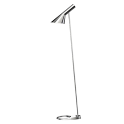 AJ Stehleuchte, polierter Stahl