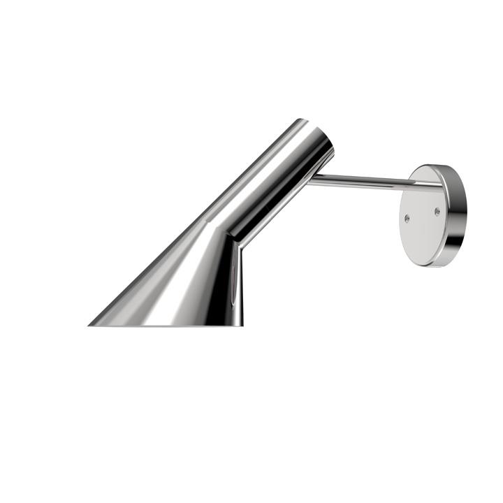 AJ Wandleuchte o/Schalter, polierter Stahl