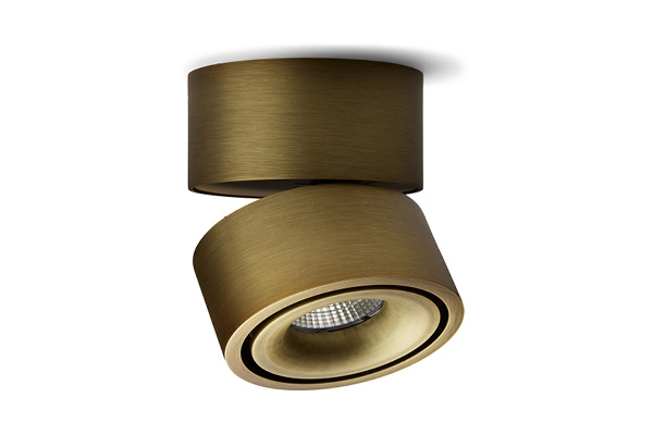 Easy W100 Build On LED Spot, gebürstetes Messing