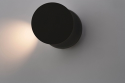 DOT W120 Wandleuchte mit Dimmer, schwarz/schwarz