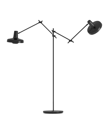 ARIGATO Stehlampe doppelt schwarz