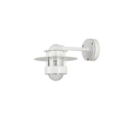 Albertslund Außenwandleuchte mit kurzem Arm, weiß