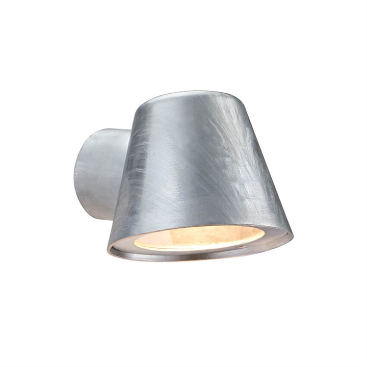 Aleria Wandleuchte, galvanisierter Stahl