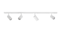 DESIGNLINE Schienen-Set 2 Meter m/4 Tube Spots, weiß