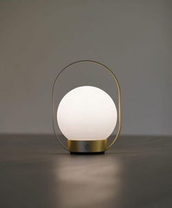 Palla T1 Akku-/Tischlampe, Messing