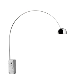 Arco Stehleuchte m/eingebautem LED + Dimmer
