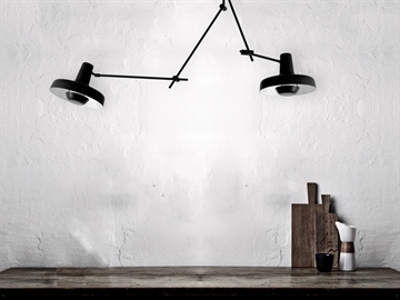 Arigato Deckenleuchte doppelt, schwarz