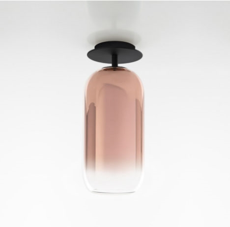 Gople Deckenleuchte, schwarz/kupfer