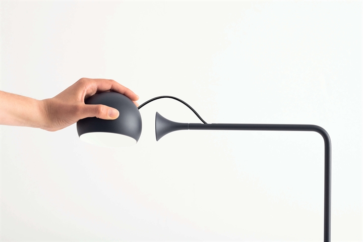 Ixa Lampenkopf, anthrazit