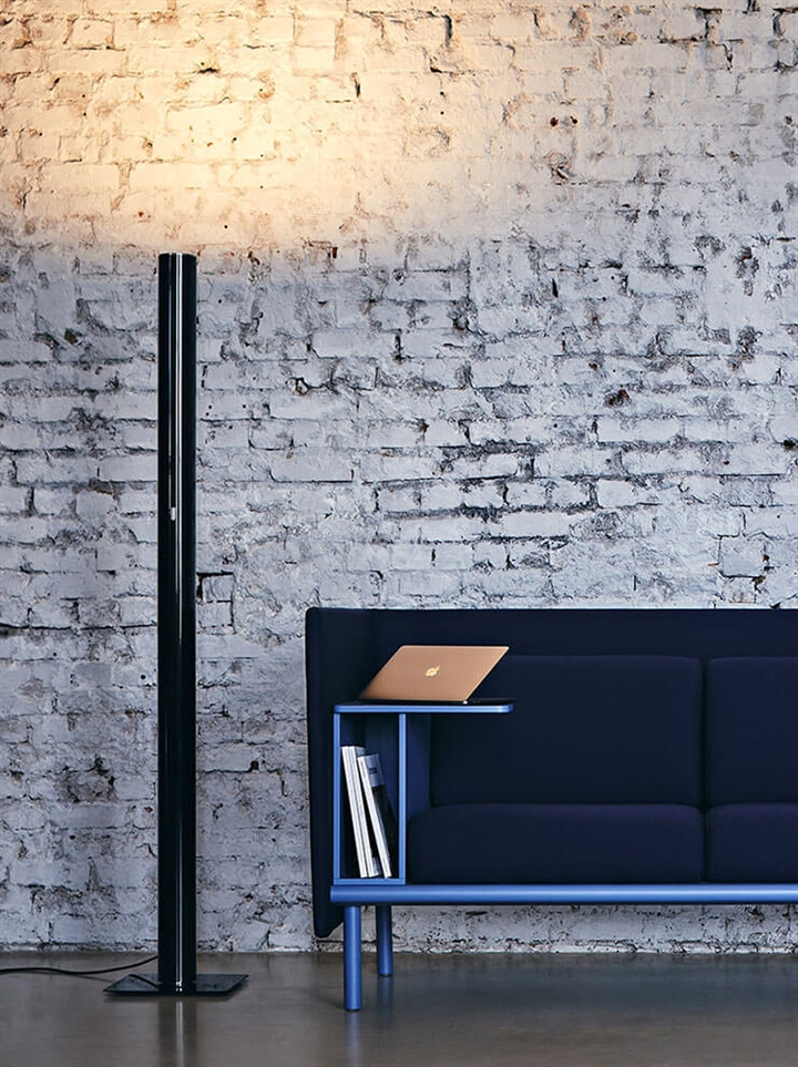 Ilio Stehlampe app-kompatibel, glänzend schwarz