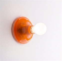 Teti Wand-/Deckenleuchte, transparent orange