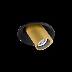 BLIEK ROUND 1.0 PAR16 Einbauspot, schwarz/messing
