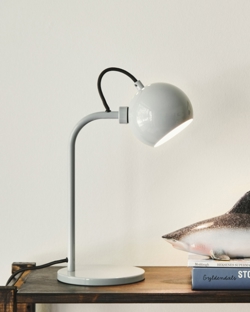 Ball Single Tischlampe, glänzend pale grey (christmas)