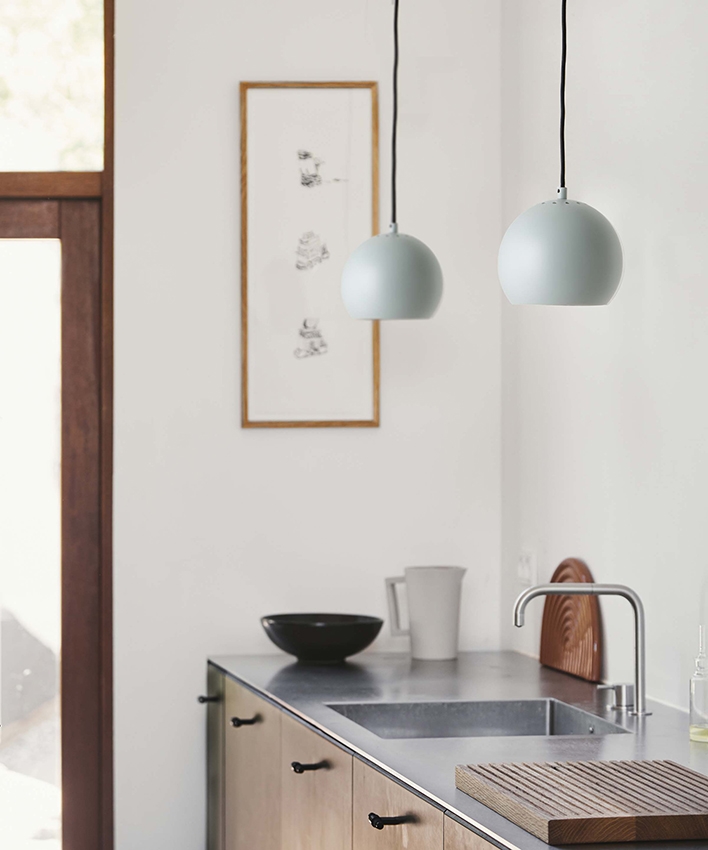 Ball Pendel Ø18, matt aqua green