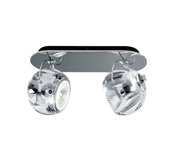 Beluga 2 Wand-/Deckenleuchte, klar