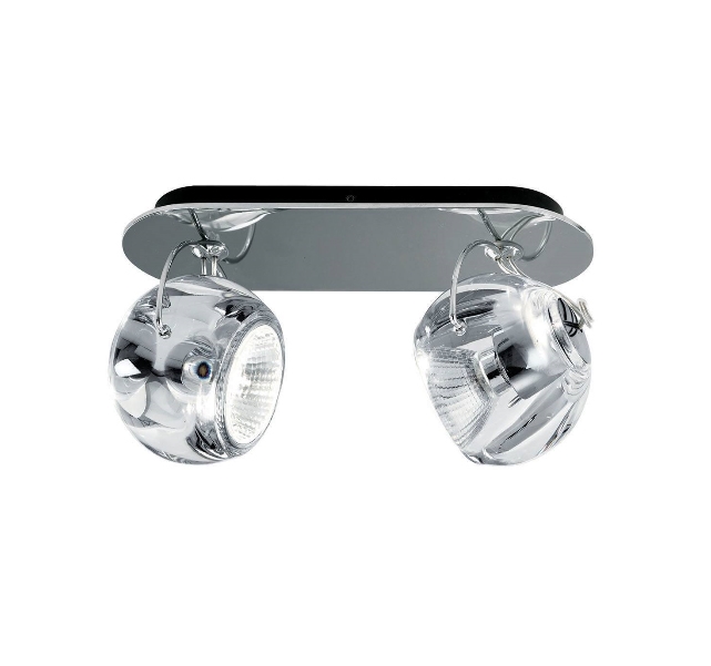 Beluga 2 Wand-/Deckenleuchte, klar