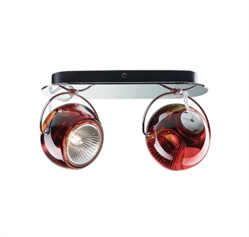 Beluga 2 Wand-/Deckenleuchte, rot