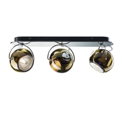 Beluga 3 Wand-/Deckenleuchte, braun