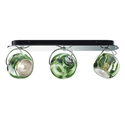 Beluga 3 Wand-/Deckenleuchte, grün