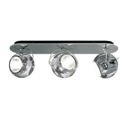 Beluga 3 Wand-/Deckenleuchte, klar