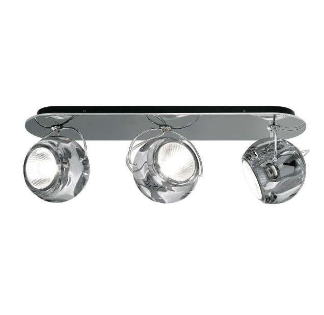 Beluga 3 Wand-/Deckenleuchte, klar