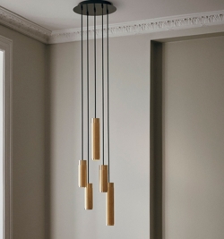 Thorup Copenhagen Patrone Cluster Pendelleuchte groß, Messing