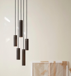 Thorup Copenhagen Patrone Cluster Pendelleuchte groß, brüniertes Messing