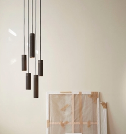Thorup Copenhagen Patrone Cluster Pendelleuchte groß, schwarz-brüniertes Messing