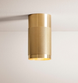 Thorup Copenhagen Patrone Aufbau-Deckenstrahler/Downlight, massiv Messing, 120 mm