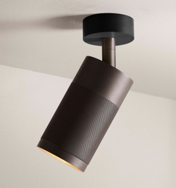 Thorup Copenhagen Patrone Deckenstrahler m/Baldachin, brüniertes Messing/dunkel, 120 mm