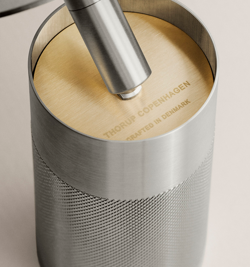 Thorup Copenhagen Patrone Deckenschiene Spot, nickel lackiertes Messing, 120 mm