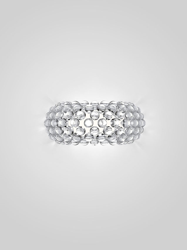 Caboche Plus Media Wandleuchte, transparent